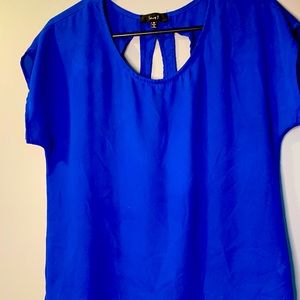 Royal Blue Blouse